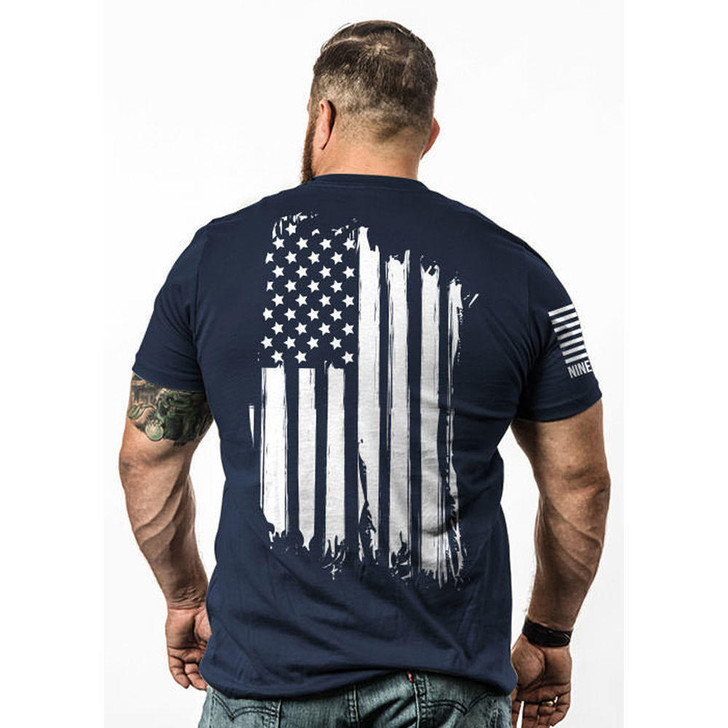 Nine Line Apparel America T-shirt Navy - Large 