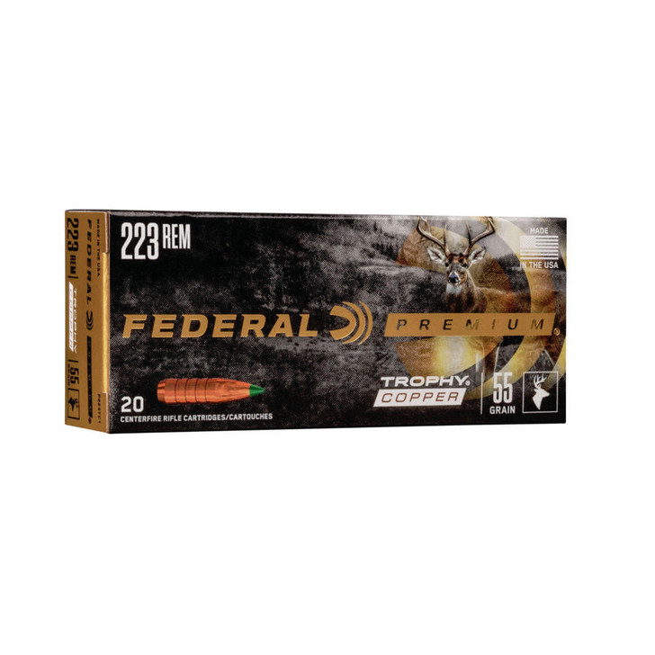 Federal Ammunition Trophy Copper 223 Rem 