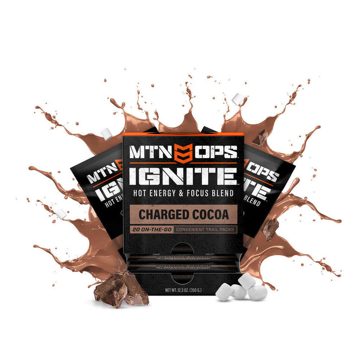 MTN OPS Hot Ignite Trail Supercharged Energy & Focus - Charged Cocoa 