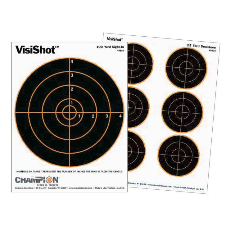Champion Visishot Targets - 3" Circle, 10/pk 