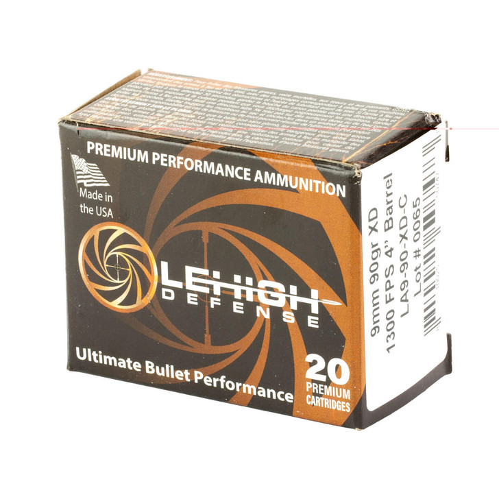 Lehigh Defense Lehigh Xtrm Dfns 9mm 90gr 20/200 