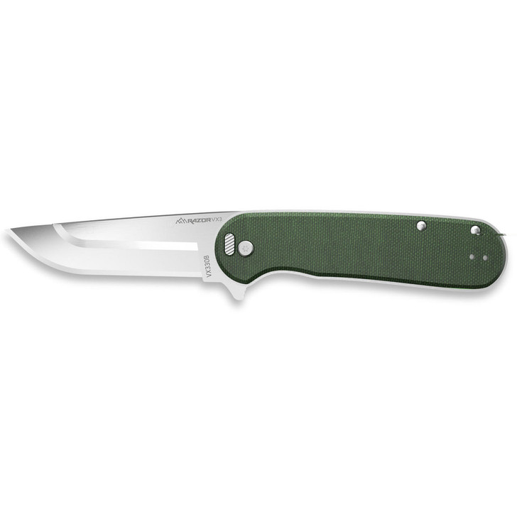 Outdoor Edge Od Edge Razor Vx3 Micarta Green Ss 