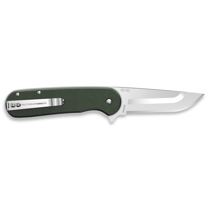 Outdoor Edge Od Edge Razor Vx3 Micarta Green Ss 