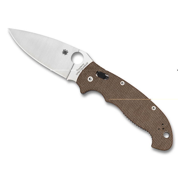  Spyderco Manix 2 Xl Brn Canvas Cpm 