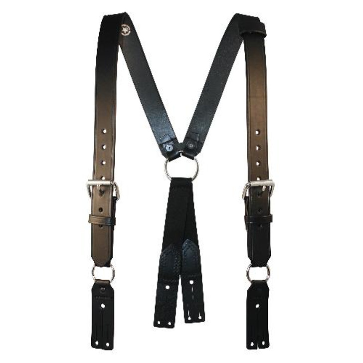 Boston Leather Firefighter's Suspenders, Button Attachment 