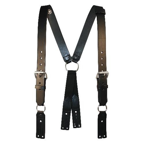 Boston Leather Firefighter's Suspenders, Button Attachment 