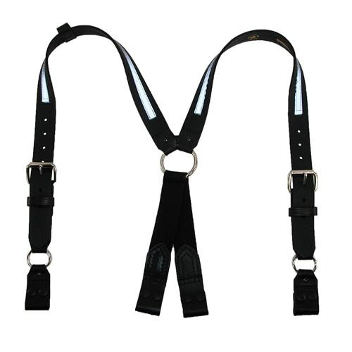 Boston Leather Firefighter's Suspenders, Button Attachment 