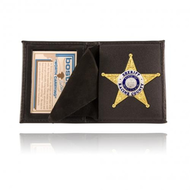 Boston Leather Book Style Badge Case 