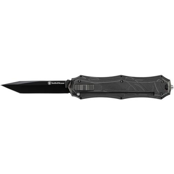 Smith & Wesson Otf Assist, Finger Actuator, Black Tanto Blade Aus-8 Steel. No Ship Ca, Ny, Ma 