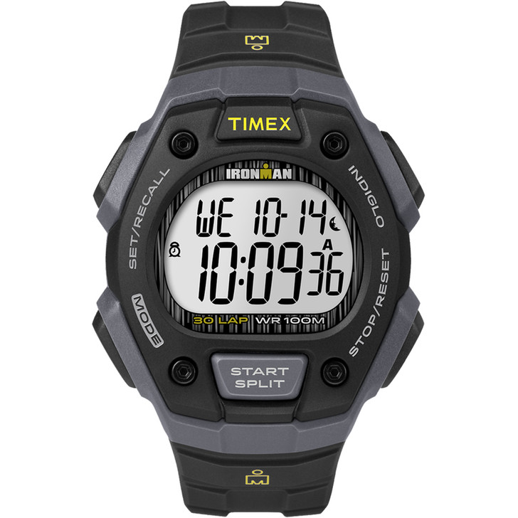 Timex IRONMAN® Classic 30 Lap Full-Size Watch - Black/Yellow
