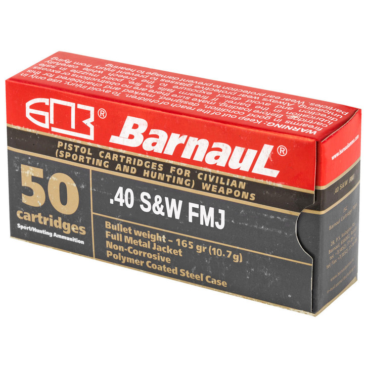 Barnaul Ammunition Barnaul 40sw 165gr Fmj 50/500 
