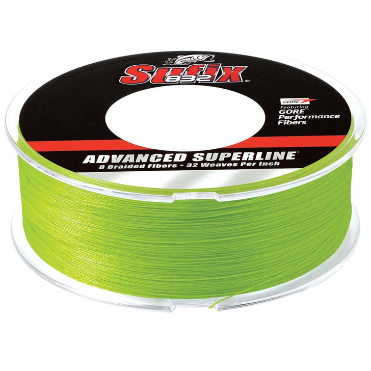 Sufix 832® Advanced Superline® Braid - 6lb - Neon Lime - 600 yds