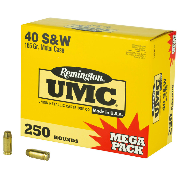 Remington Rem Umc Mp 40sw 165gr Fmj 250/1000