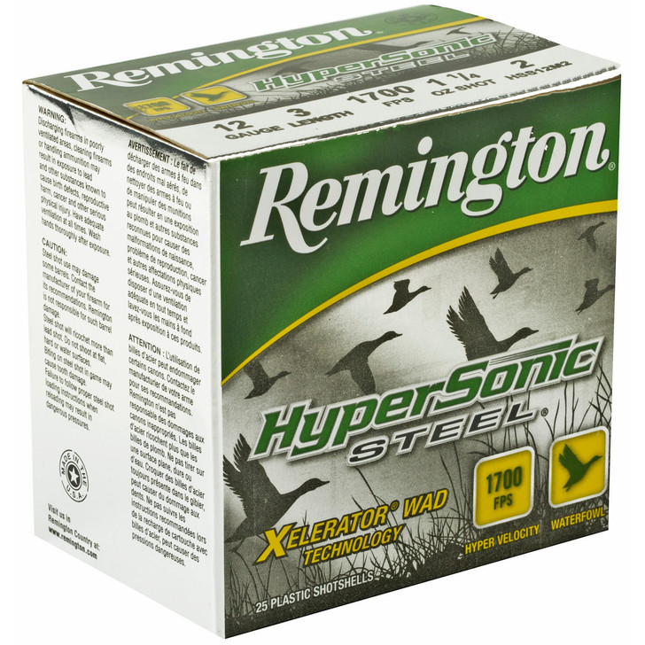 Remington Rem Hypsnc Stl 12ga 3" #2 25/250 