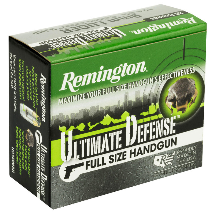 Remington Rem Ult Def 9mm 124gr Bjhp 20/500