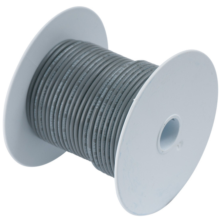 Ancor Grey 18 AWG Tinned Copper Wire - 500'