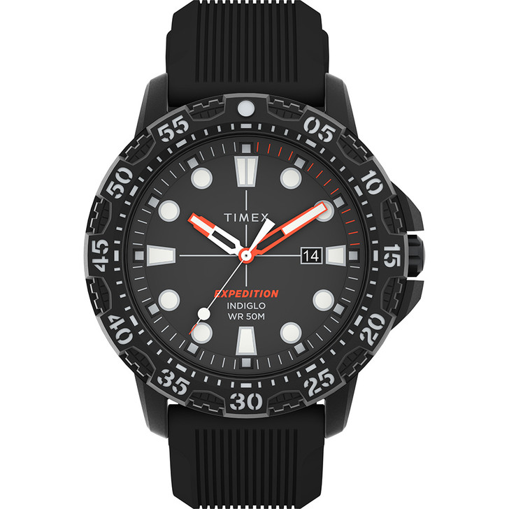 Timex Expedition Gallatin - Black Dial & Black Silicone Strap