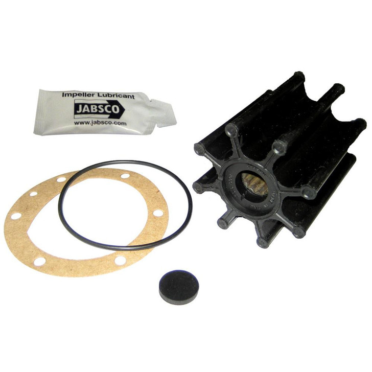  Jabsco Impeller Kit - 8 Blade - Neoprene - 2-9/16" Diameter x 3" W, 5/8" Shaft Diameter 