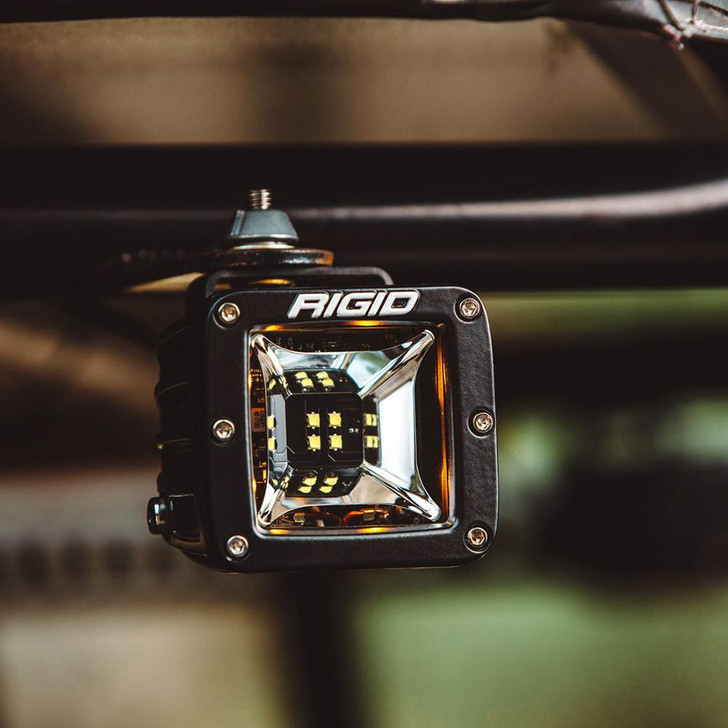  RIGID Industries Radiance Scene Lights - Surface Mount Pair - Black w/Blue LED Backlight 