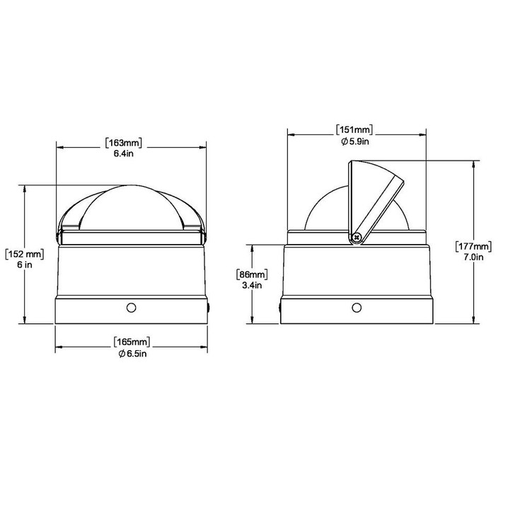  Ritchie DNB-200 Navigator Compass - Binnacle Mount - Black 