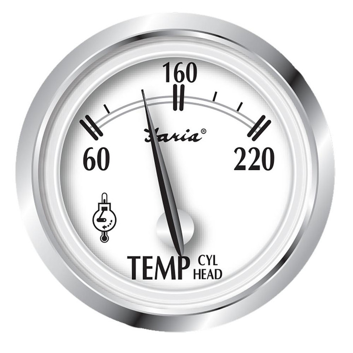 Faria Beede Instruments Faria Newport SS 2" Cylinder Head Temperature Gauge w/Sender - 60° to 220° F 