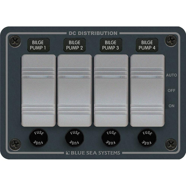 Blue Sea Systems Blue Sea 8666 Contura 4 Bilge Pump Control Panel 