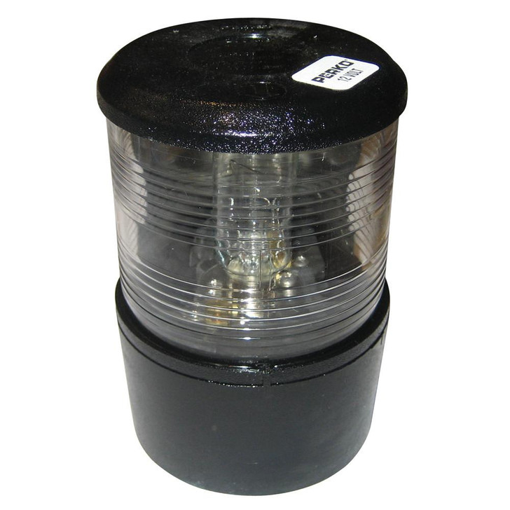  Perko Masthead Light f/Sail or Power Less Than 20M - 12VDC - Black Base Mount/White Light 