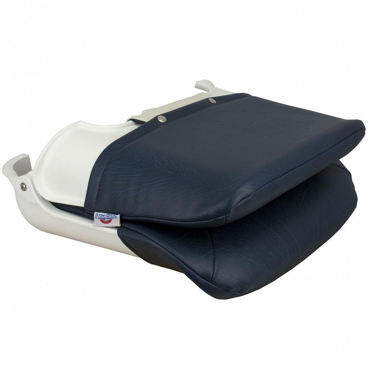 Springfield Marine Springfield Skipper Standard Seat Fold Down - White/Blue 