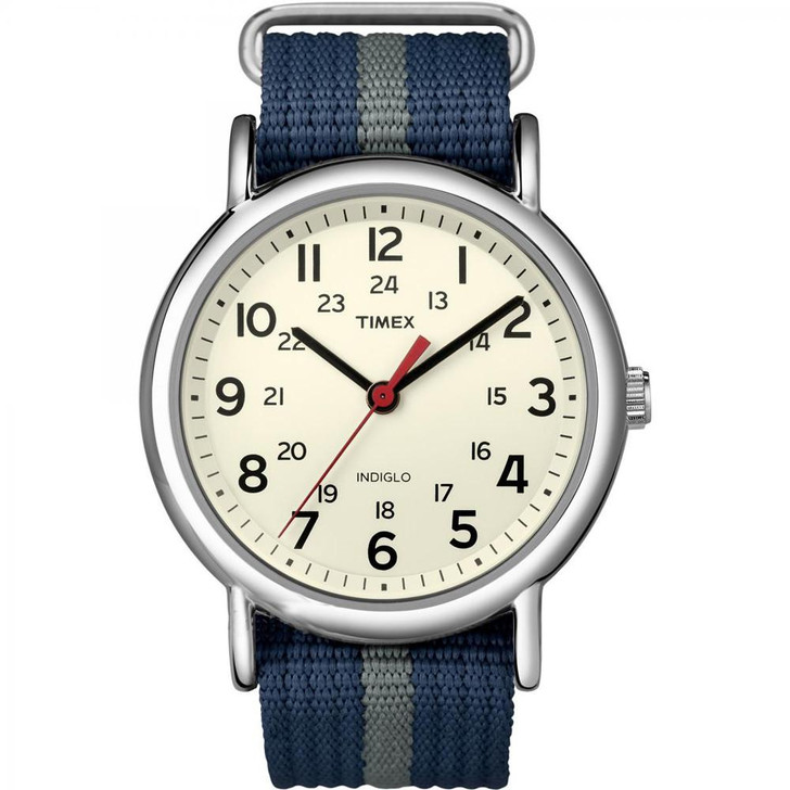  Timex Weekender® Slip-Thru Watch - Navy/Grey 