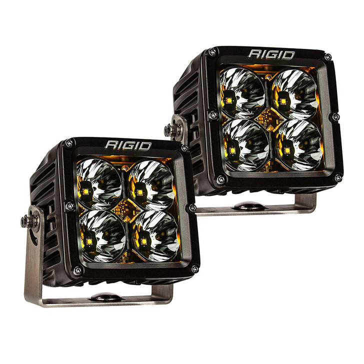 RIGID Industries Radiance Pod XL - Black Case w/Amber Backlight - Pair