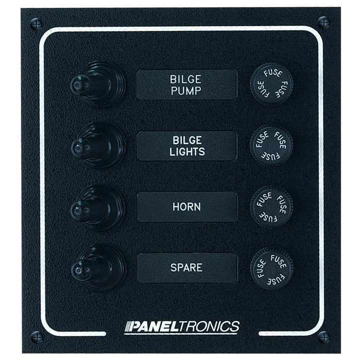  Paneltronics Waterproof DC 4 Position Booted Toggle & Fuse 