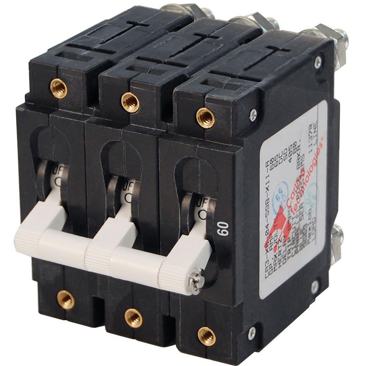 Blue Sea Systems Blue Sea 7288 C-Series Triple Pole Circuit Breaker - 60A 