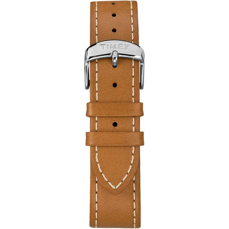  Timex Weekender 40mm Men's Watch - Tan Leather Strap w/Blue Dial 