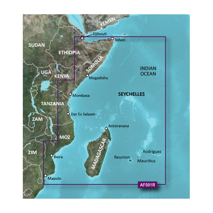 Garmin BlueChart® g3 HD - HXAF001R - Eastern Africa - microSD™/SD™