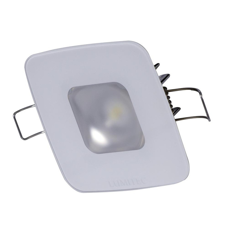  Lumitec Square Mirage Down Light - White Dimming, Red/Blue Non-Dimming - Glass Housing - No Bezel 