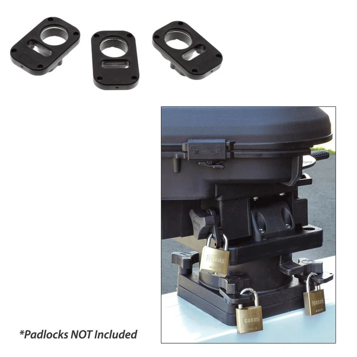  Scotty 3134 Downrigger Security System 3-Piece Locking Plates w/o Padlocks 