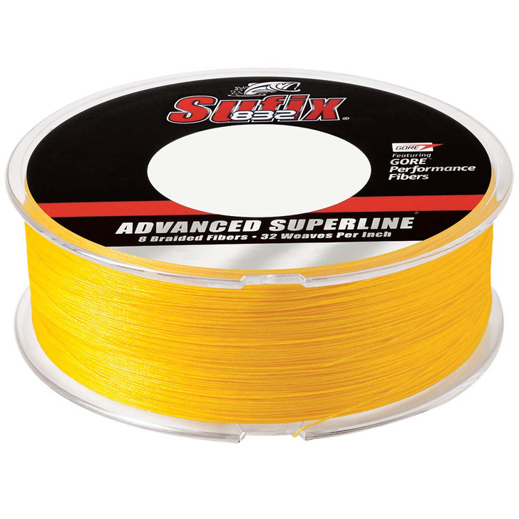 Sufix 832® Advanced Superline® Braid - 6lb - Hi-Vis Yellow - 600 yds
