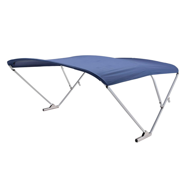 SureShade Power Bimini - Clear Anodized Frame - Navy Fabric