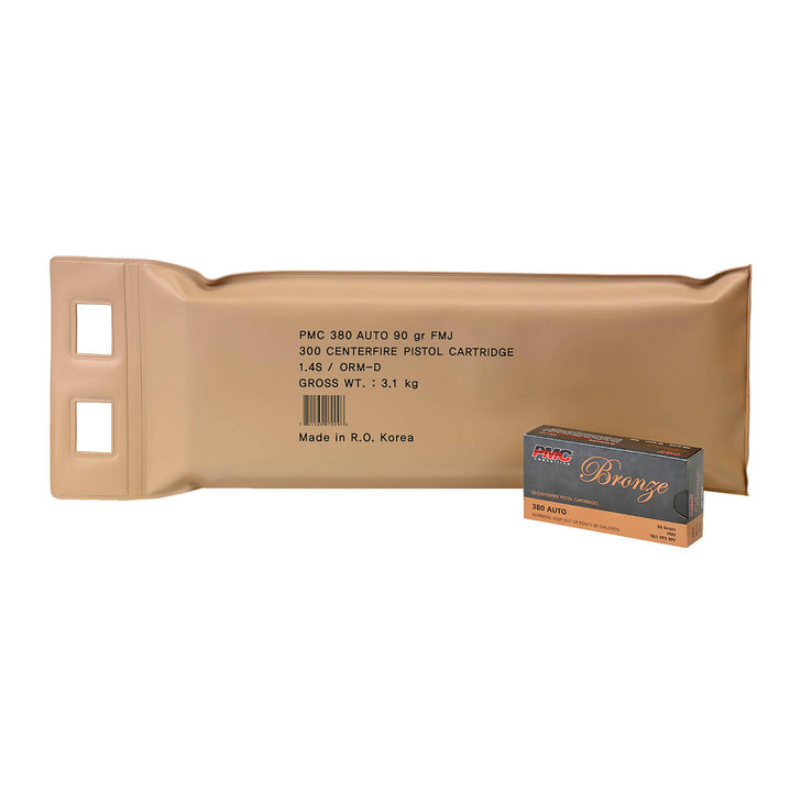 PMC Pmc Brnz 380acp 90gr Fmj 6 Bx Bp