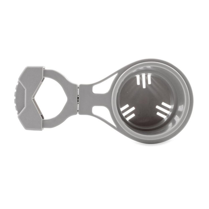  Camco Clamp-On Rail Mounted Cup Holder - Small for Up to 1-1/4" Rail - Grey 