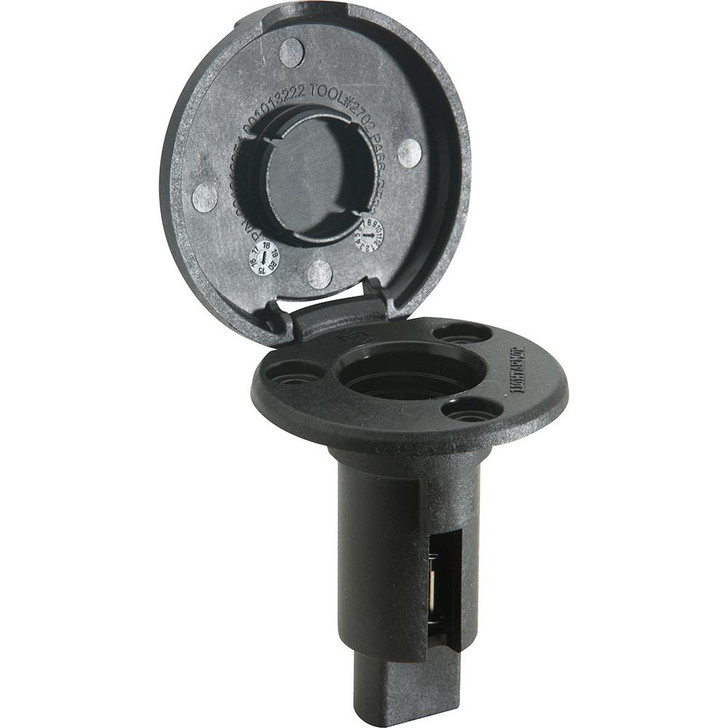 Attwood Marine Attwood LightArmor Plug-In Base - 2 Pin - Black - Round 