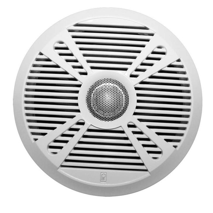  Poly-Planar MA7065 6.5" 2-Way Marine Speaker w/2 Grills - White & Graphite 