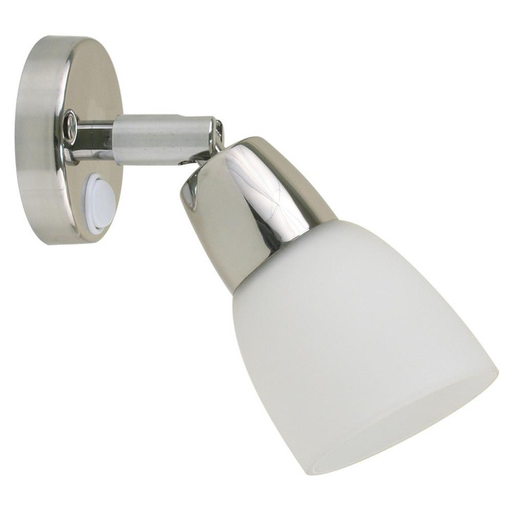  Scandvik SS Reading Light w/Frosted Glass Shade - 10-30V 