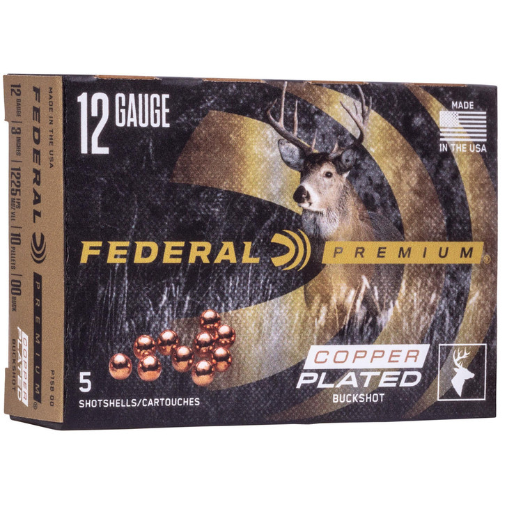 Federal Fed Prm Vshok 12ga 3" 00 Bck 5/250 