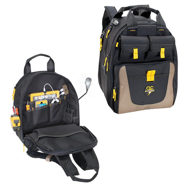 CLC Work Gear CLC ECPL38 E-Charge Lighted USB Charging Tool Backpack 