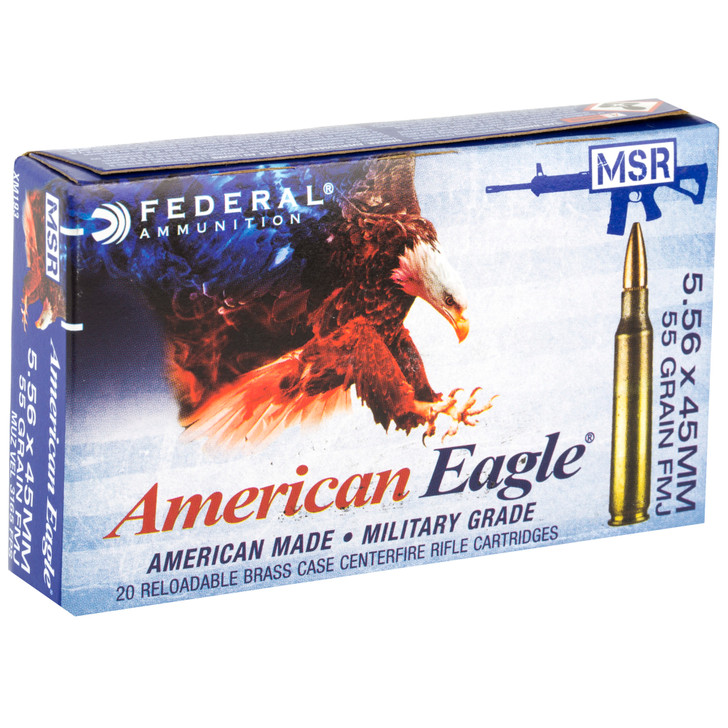 Fed Am Eagle 556 55gr Fmj Bt 20/500