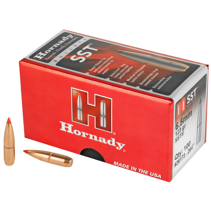 Hornady Hrndy Sst 6.5mm .264 123gr 100ct 