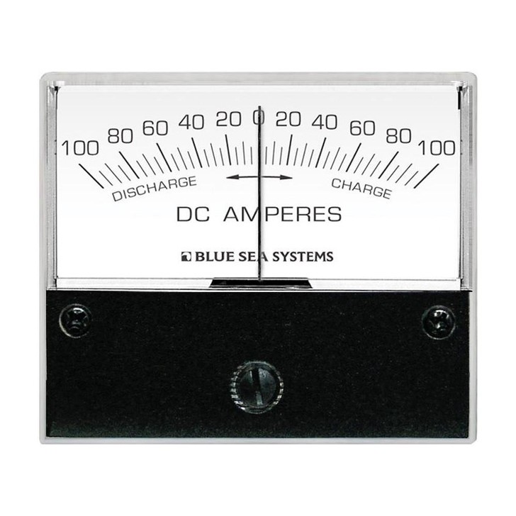 Blue Sea Systems Blue Sea 8253 DC Zero Center Analog Ammeter - 2-3/4" Face, 100-0-100 Amperes DC 