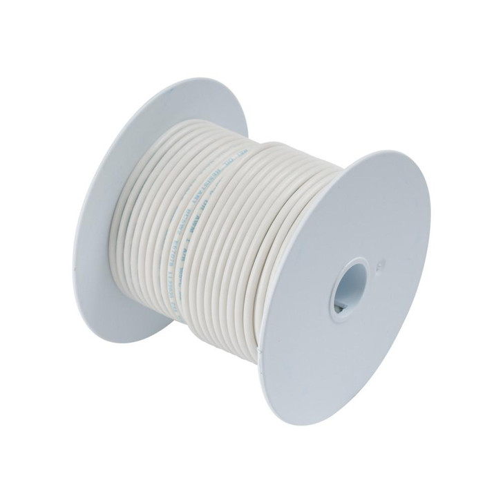  Ancor White 12 AWG Tinner Copper Wire - 100' 