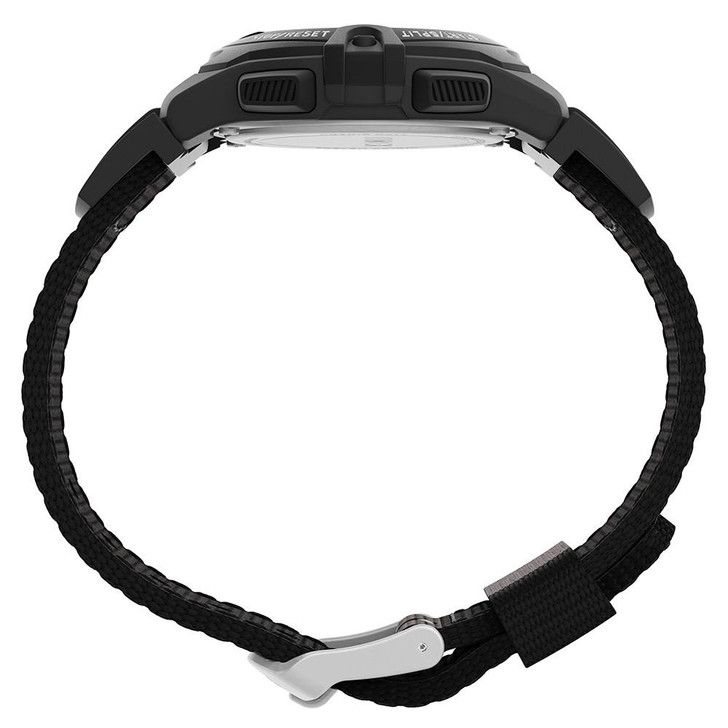  Timex Expedition CAT Midsize Black Resin Case - Black Fabric Strap 